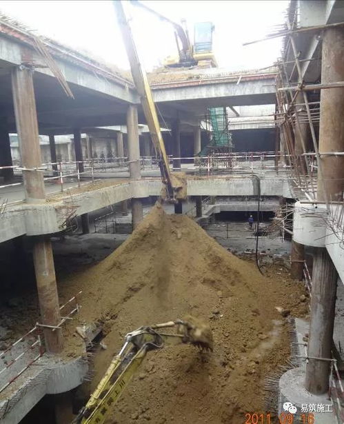 超高層建筑22米深基坑逆作法施工現(xiàn)場(chǎng),看基礎(chǔ)如何倒過來施工